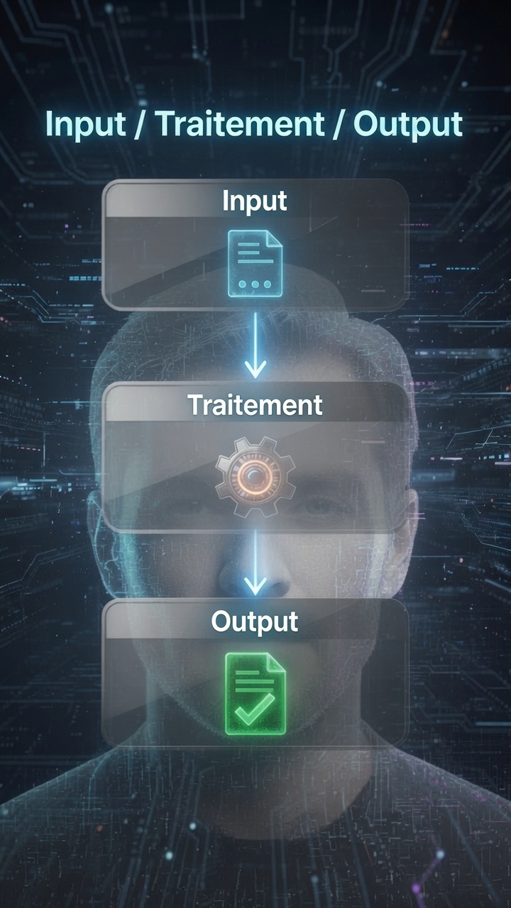input traitement output